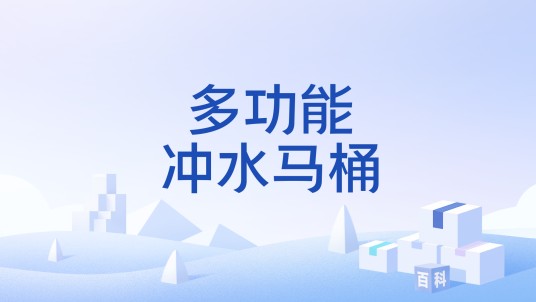 多功能冲水马桶