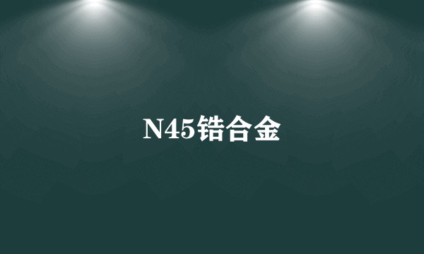 N45锆合金