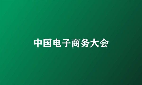 中国电子商务大会