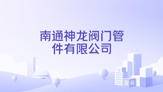 南通神龙阀门管件有限公司
