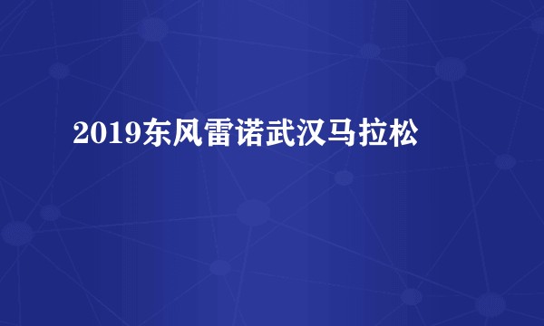 2019东风雷诺武汉马拉松