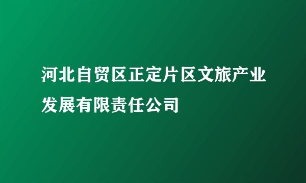 河北自贸区正定片区文旅产业发展有限责任公司