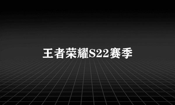 王者荣耀S22赛季