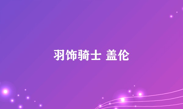 羽饰骑士 盖伦