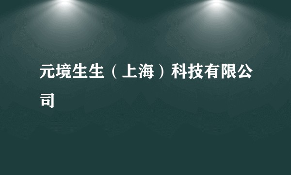 元境生生（上海）科技有限公司