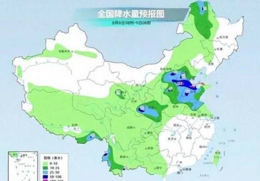 降水预报图