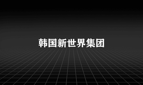 韩国新世界集团