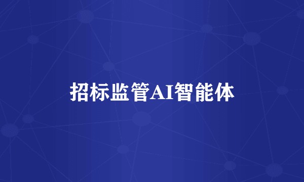招标监管AI智能体