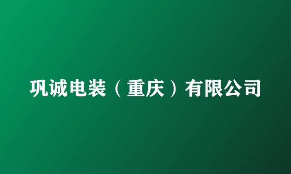 巩诚电装（重庆）有限公司