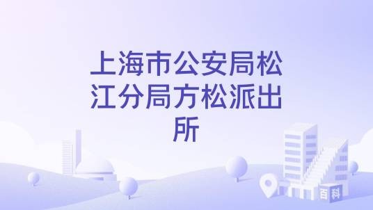 上海市公安局松江分局方松派出所