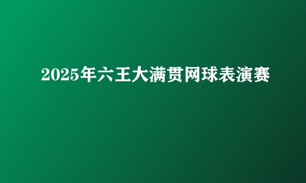 2025年六王大满贯网球表演赛