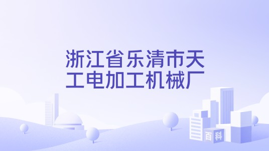 浙江省乐清市天工电加工机械厂