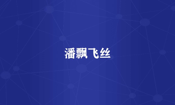 潘飘飞丝