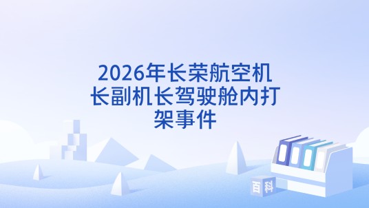 2026年长荣航空机长副机长驾驶舱内打架事件