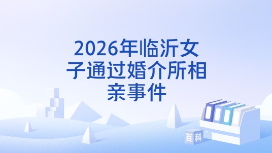 2026年临沂女子通过婚介所相亲事件