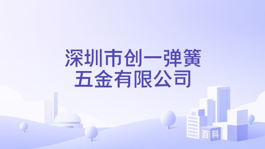 深圳市创一弹簧五金有限公司