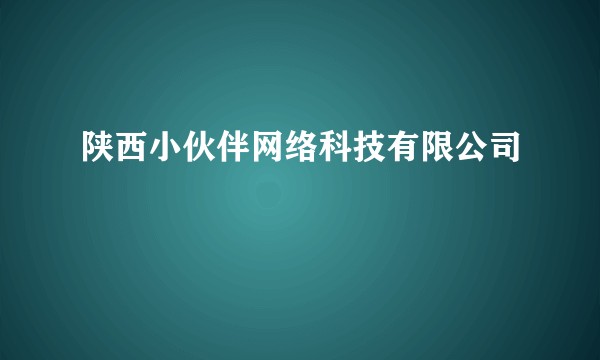 陕西小伙伴网络科技有限公司