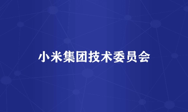 小米集团技术委员会