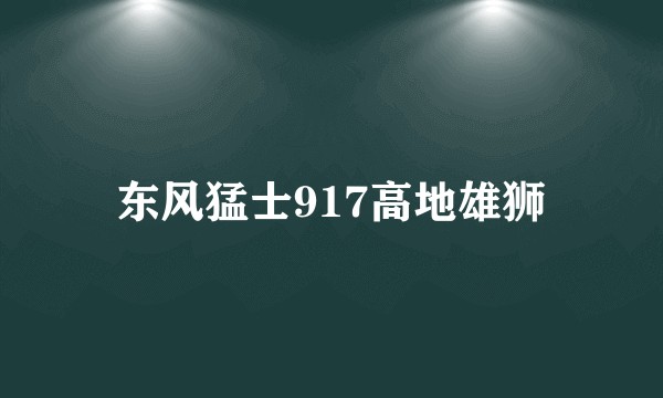 东风猛士917高地雄狮