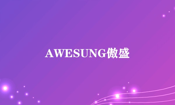 AWESUNG傲盛