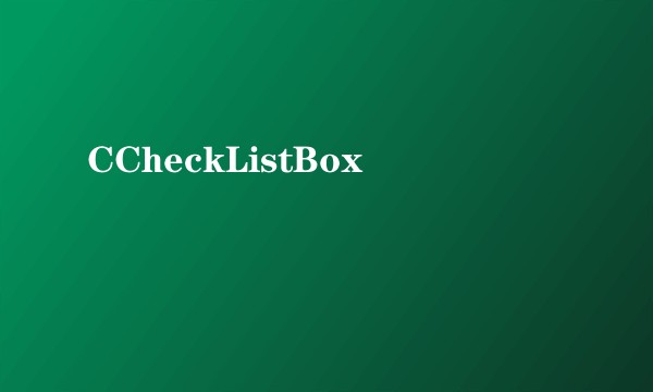 CCheckListBox