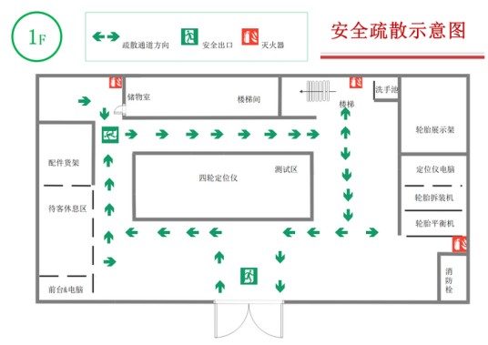 消防疏散路线图