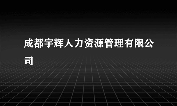 成都宇辉人力资源管理有限公司