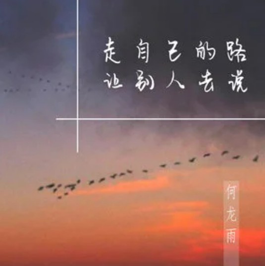 走自己的路让别人去说