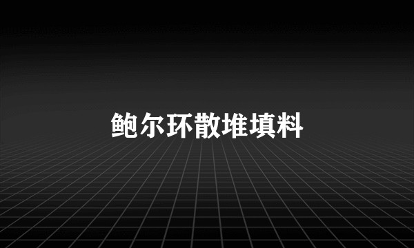 鲍尔环散堆填料
