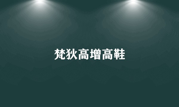 梵狄高增高鞋