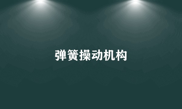 弹簧操动机构