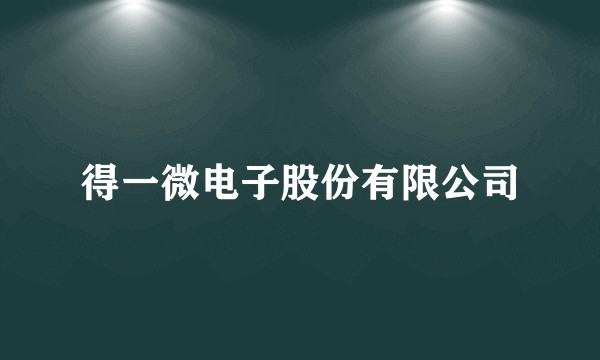 得一微电子股份有限公司
