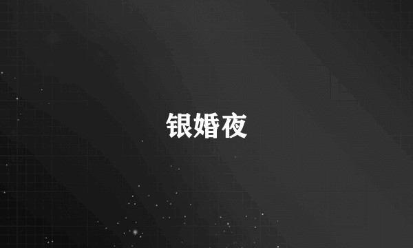银婚夜