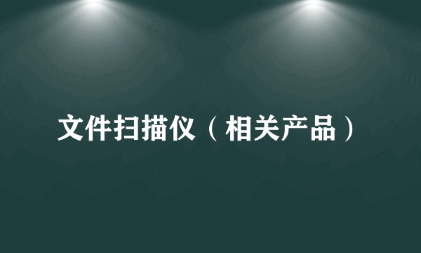 文件扫描仪（相关产品）