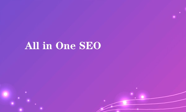 All in One SEO