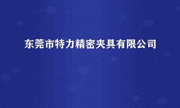 东莞市特力精密夹具有限公司