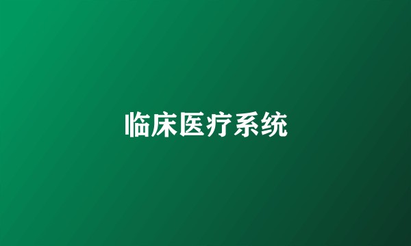 临床医疗系统