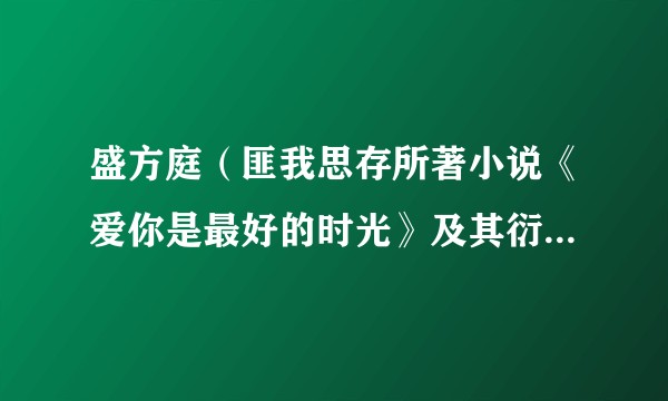 盛方庭（匪我思存所著小说《爱你是最好的时光》及其衍生作品中的角色）