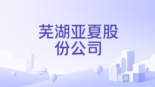 芜湖亚夏股份公司
