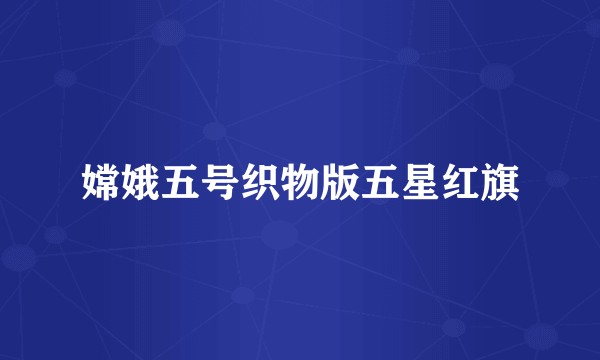 嫦娥五号织物版五星红旗