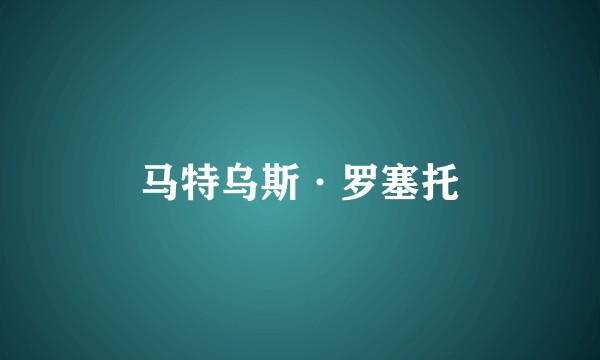 马特乌斯·罗塞托
