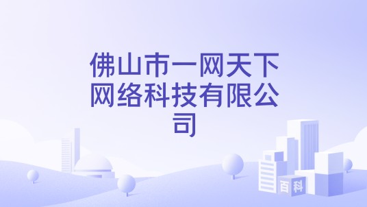 佛山市一网天下网络科技有限公司