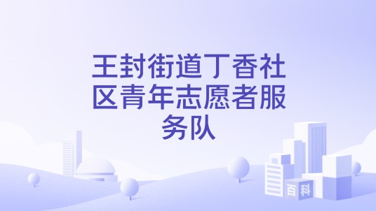 王封街道丁香社区青年志愿者服务队