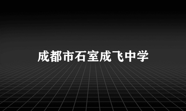 成都市石室成飞中学