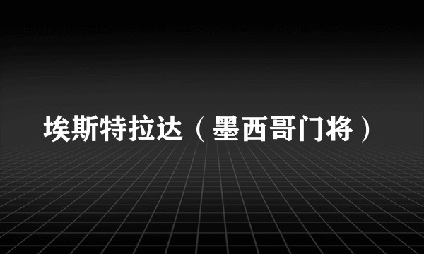 埃斯特拉达（墨西哥门将）