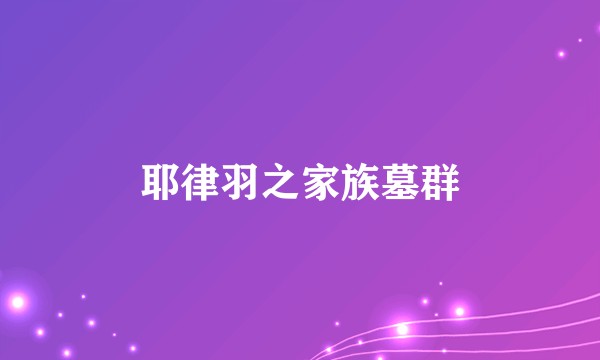 耶律羽之家族墓群