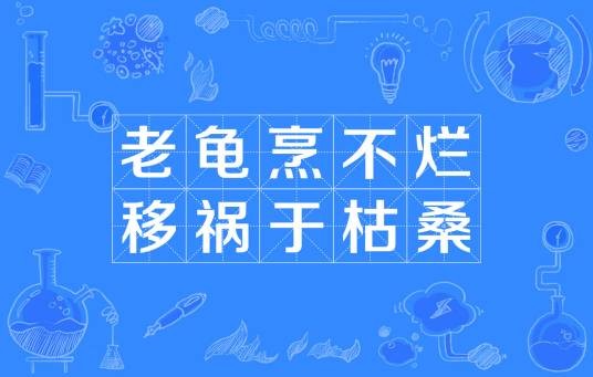 老龟烹不烂，移祸于枯桑