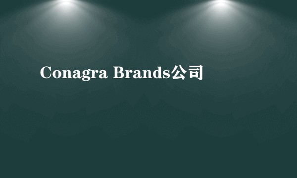 Conagra Brands公司