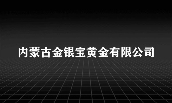 内蒙古金银宝黄金有限公司