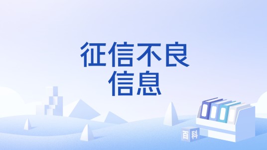 征信不良信息